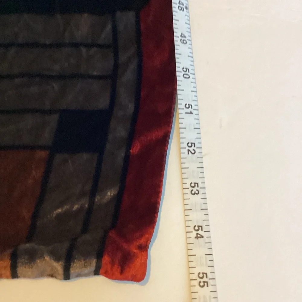 Frank Lloyd Wright Silk Velvet Scarf MOMA Licensed Geometric Design